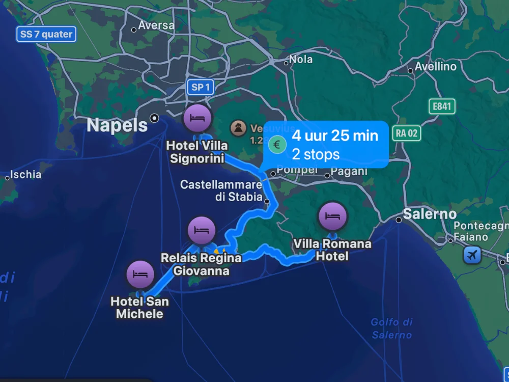 Rondreis Amalfi en Capri | Route 